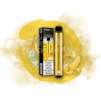 elf bar vape uk Vuse Go 1000 Banana Ice 3% Nicotine Disposable Vape main image 1