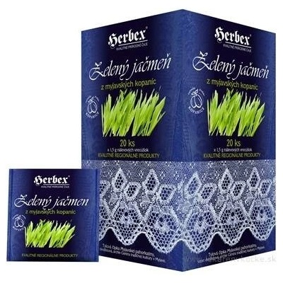 HERBEX ZELENÝ JEČMEN z myjavských kopanic nálevové sáčky 20 x 1,5 g