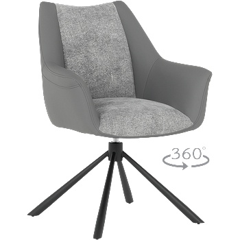 Carmen Трапезен стол tempe - тъмносив