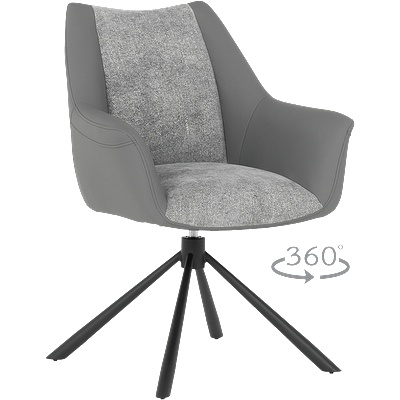 Carmen Трапезен стол tempe - тъмносив