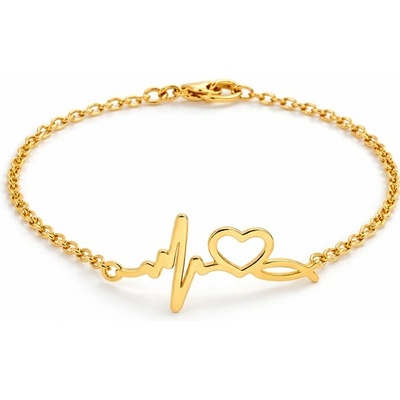Solla Heartbeat Love dámsky náramok z ocele 304 zlatý CH-Z-NR22
