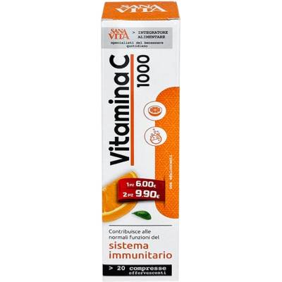 Paladin Pharma Sanavita Vitamina C, 1000 mg, 20 ефервесцентни таблетки, Paladin Pharma (550284 (50061) PP)