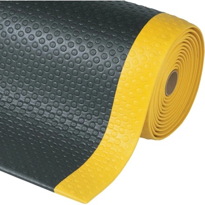 Notrax 417 Bubble Sof-Tred Protiúnavová rohož s vrstvou Dyna-Shield a bublinovým vzorom čierna / žltá 91 cm x 18,3 m