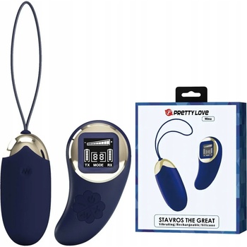 Image 1 of Вибро яйце с дистанционно, LCD дисплей - Pretty Love Mina Blue (D-238080)