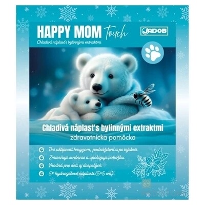 JADOB HAPPY MOM Touch chladivá náplasť s bylinnými extraktmi 5 x 5 cm 5 ks WOOSHIN LABOTTACH Co., Ltd.