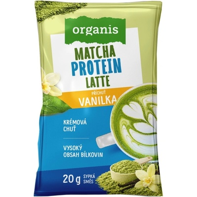 Organis protein matcha latte vanilka 20 g