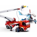 Stavebnice Sluban Sluban B0627 Hasiči Hasičské auto a helikoptéra