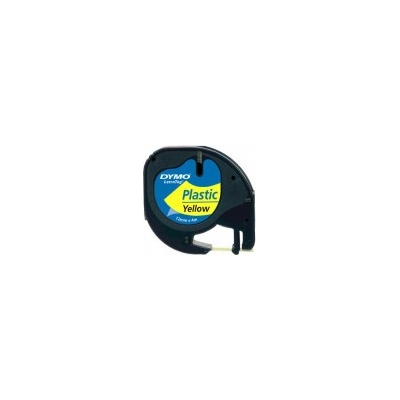 Dymo 59423 černý tisk žlutý podklad 4 m 12 mm LetraTag plastová páska 594