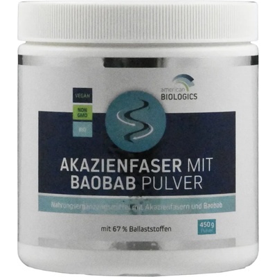 American Biologics Фибри от акация с баобаб на прах - 450 г