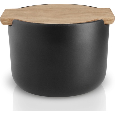 Eva Solo Dóza na soľ NORDIC KITCHEN 10 cm, čierna, kamenina, Eva Solo (ES502784)