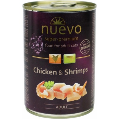 NUEVO CAT Adult Kuracie s krevetami 400 g