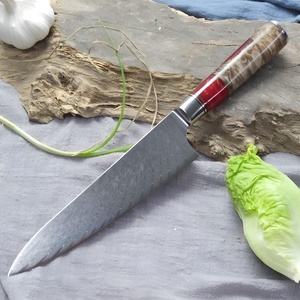 HARAHU Дамаска кухненски нож HA-14032 - Chef/Червен KP14032