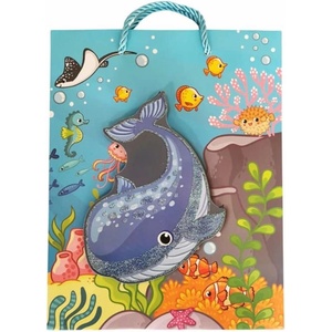 Raya Toys Хартиена торбичка за подарък с 3D принт Raya Toys Sea М, 32 см