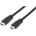 Manhattan Кабел „Манхатън - HDMI към HDMI (Ethernet HEC, ARC, 3D, 4K60Hz, кабел за монтаж на стена, екраниран, 8 м, черен) 353960 (353960)