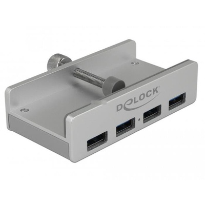 Delock DeLOCK USB 3.0 4 порта със заключващ винт хъб (64046)