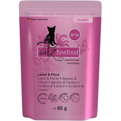 Catz finefood CF No.19 s jahňacím a konským m. 85 g