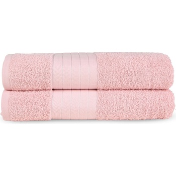 Good Morning Розови памучни хавлиени кърпи в комплект от 2 бр. от тери 70x140 cm - Good Morning (1000.76.93)