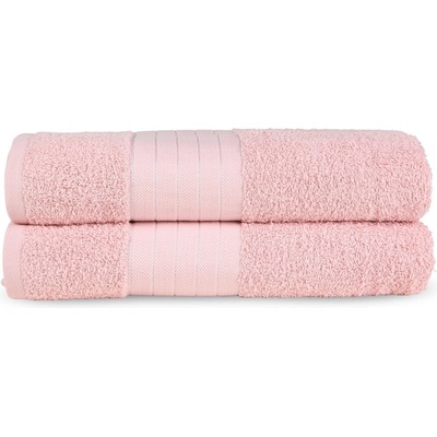 Good Morning Розови памучни хавлиени кърпи в комплект от 2 бр. от тери 70x140 cm - Good Morning (1000.76.93)