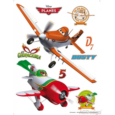 AG Design DK 1764 Samolepka na zeď Disney letadla rozměry 65 x 85 cm – Zbozi.Blesk.cz
