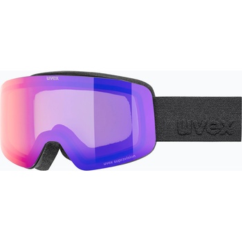 uvex Детски скиорски очила UVEX Pwdr FM black matt/mirror ruby/green/clear