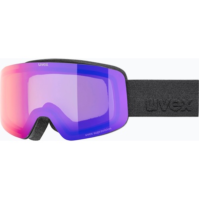 uvex Детски скиорски очила UVEX Pwdr FM black matt/mirror ruby/green/clear