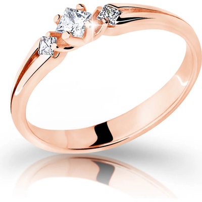 Cutie Jewellery Půvabný z růžového zlata se zirkony Z6866 2105 10 X 4