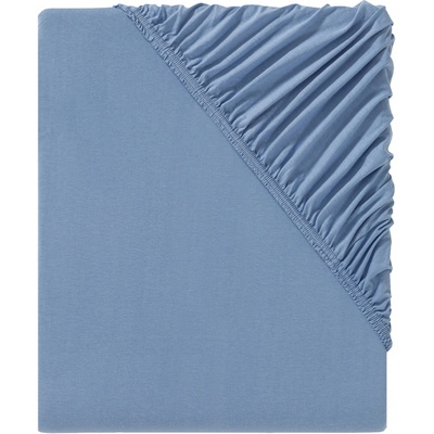 Livarno home Žerzejové napínací prostěradlo Modal modré 180-200x200