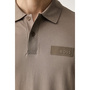 BOSS Green тениска с яка мъжка от памук Paddy Structure (50565163) - answear - 175,83 лв