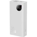 Baseus Преносима батерия Baseus Adaman 2, 10000mAh, 30W, С Type-C кабел, Бял - 87092 (87092)