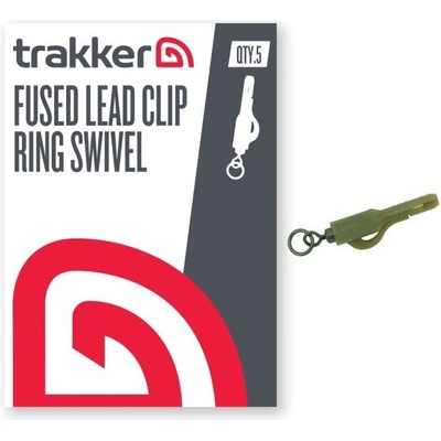 Trakker Závěsky Fused Lead Clip Ring Swivel 5 ks