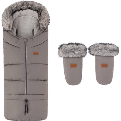 Petite&Mars zimný Arctic 4v1 a rukavice Fjora Mocha Mousse – 2 ks
