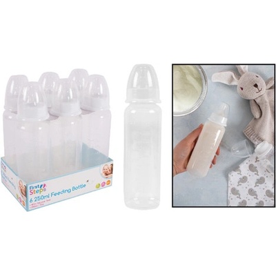 First Steps lahev dětská čirá 250ml 6ks RSWFS860