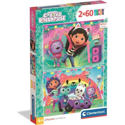 Clementoni - Puzzle 2x60 Gabby's Dollhouse - 40 - 99 piese