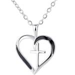 Silenti Jewelry Сребърно колие "Вяра & Любов