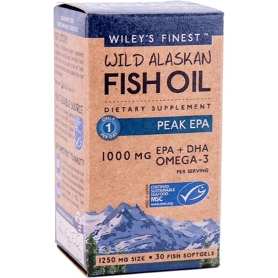 Wiley's Finest Рибено масло Омега-3 EPA, 30 капсули, Wiley's Finest (BB271103)