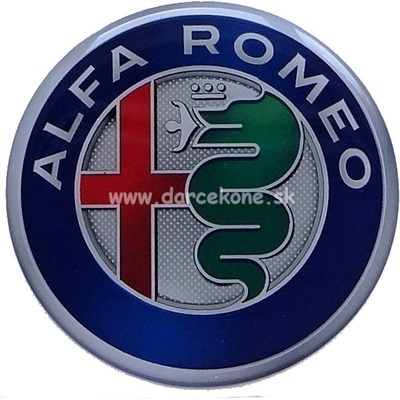 Nálepka na auto ALFA ROMEO živica 7,8 cm