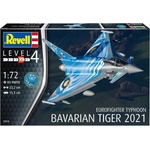 Revell Сглобяем модел, Revell, Eurofighter Typhoon The Bavarian Tiger 2021, 85 части