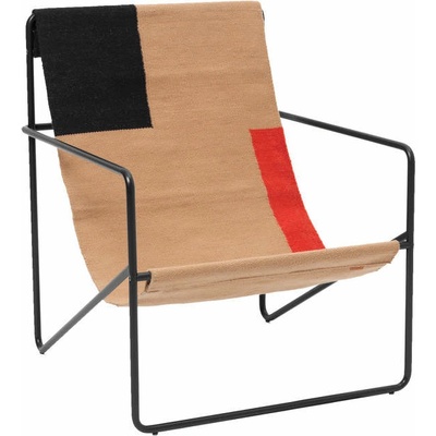 Ferm Living křeslo Desert Lounge Chairblack/block