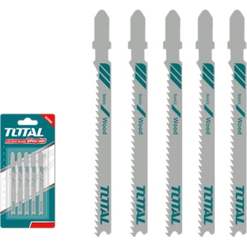 TOTAL Нож за прободен трион total, hcs, дърво, 10 tpi, 74 мм, 5 броя (tl tac51101b)