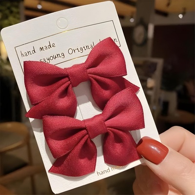 HARAHU Щипки за коса Панделка - Червена kp38390 (38390)