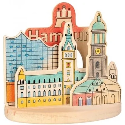 GOKI - Дървена 3D картина за оцветяване - Хамбург (58712)