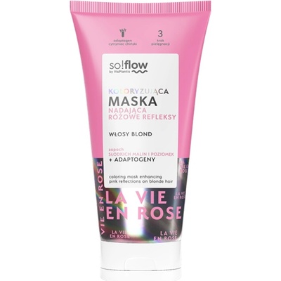 so!flow Coloring Mask Blonde Hair intenzívna farbiaca maska odtieň Pink 200 ml