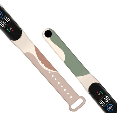 HQWear Резервна силиконова каишка Strap Moro Camo за Xiaomi Mi Band 5/Mi Band 6, Камуфлаж-4 (KXG0022221)