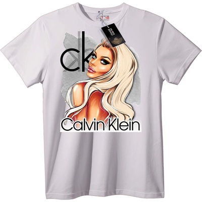 NOONEBRAND Тениска Calvin Klein Изкуство - XS, White