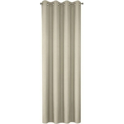 Mybesthome EASY TOP dekorační závěs s kroužky 140 × 250 cm, cappuccino, 1 ks