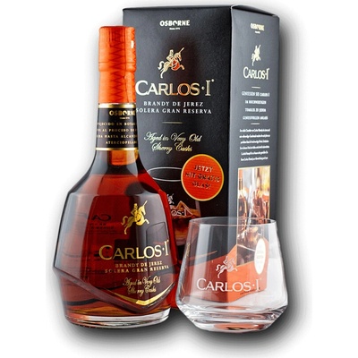 Carlos I Solera Gran Reserva 40% 0.7 L (s pohárom)