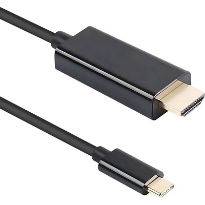 DeTech Кабел DeTech, USB-C - DP, 1.8m, 4K, 60Hz, Черен - 18396 (18396)
