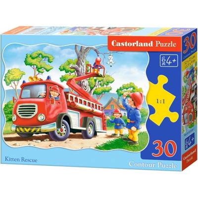 Castorland Пъзел Castorland от 30 части - Спасяването на котето (B-03358-1)