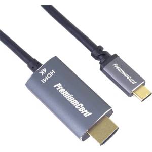 PremiumCord кабел HDMI - USB-C, 4K2K60Hz, M/M, 1, 8 м, черен KU31HDMI03 (KU31HDMI03)