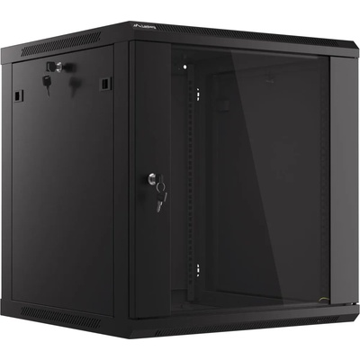 Lanberg Комуникационен шкаф за стена Lanberg 19 12U (600x600), Черен | WF01-6612-10B (WF01-6612-10B)
